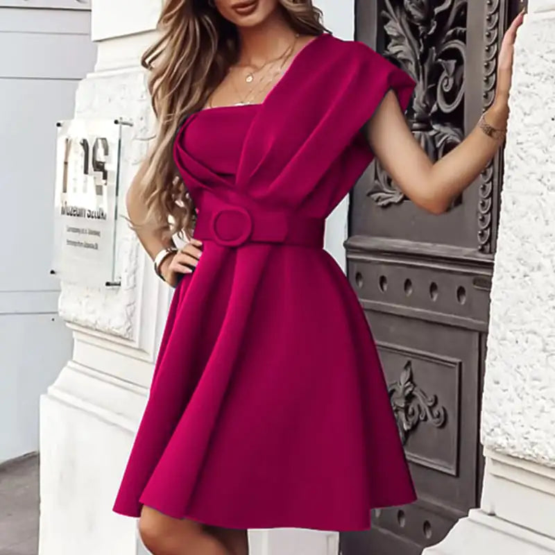 Summer Women's Colorful Commuter Tube Top Dress
